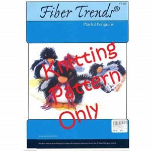 New Fiber Trends FT-230 Playful Penguins Stuffed Animals Knitting Pattern